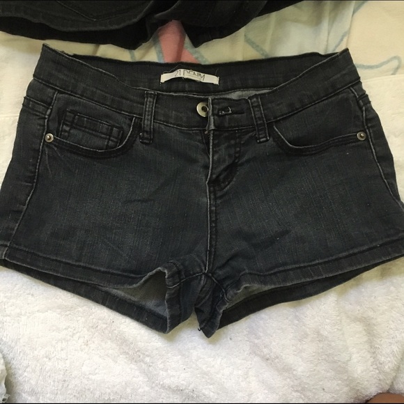 Faded grey/black shorts