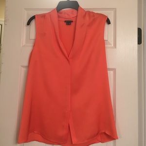 Silk sleeveless blouse