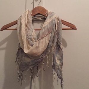 Grey blue scarf