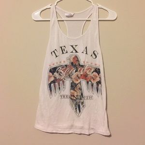 White Texas Beauty Tank