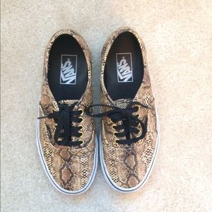 Snake skin printed Vans