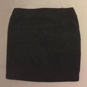 Black mini skirt