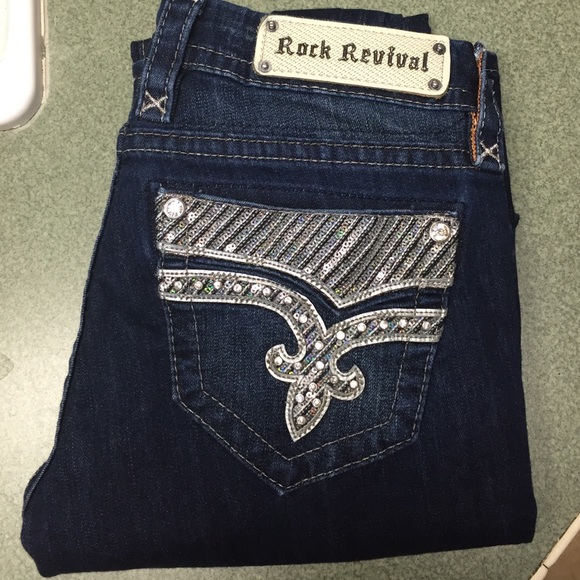 Rock revival not cut jeans. Extra long