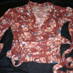Vintage wrap top 70s