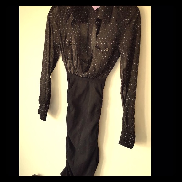 Authentic Moschino Sheer Long Sleeve Dress.