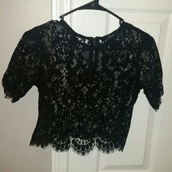 Lace crop top