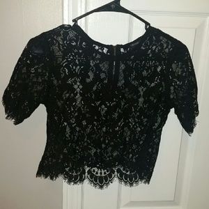 Lace crop top