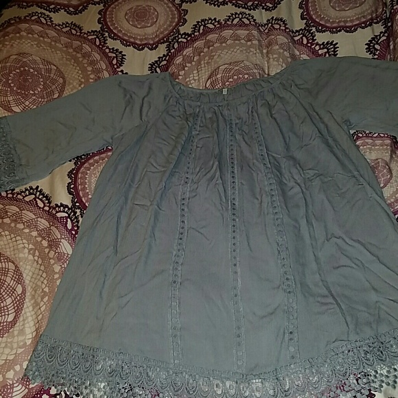 Slate blue dress