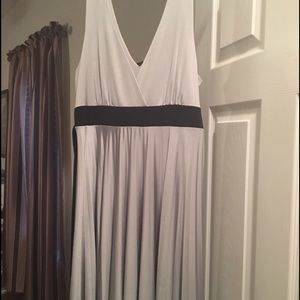 Silver and black baby doll dress