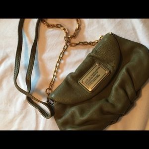 Marc by Marc Jacobs olive green clutch