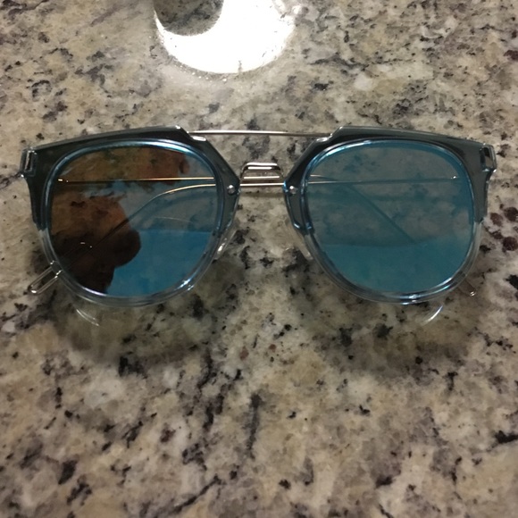 Retro baby blue sunglasses