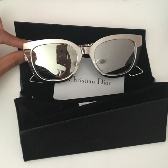 Diorama 1 Silver Reflective Sunglasses
