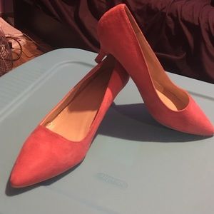 Coral pointed toe kitten heels from Torrid