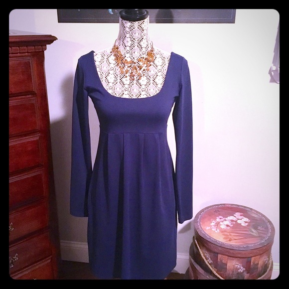 Nautical Navy Blue Long Sleeve dress