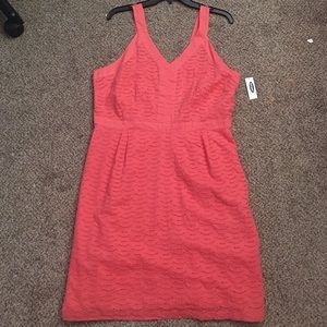 Old Navy Coral Eyelet Dress