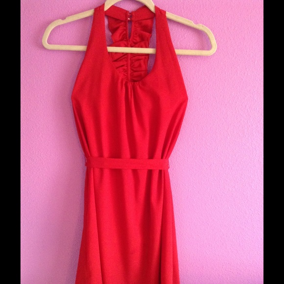 Hot red dress