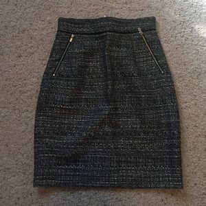 H&m pencil skirt with zippers