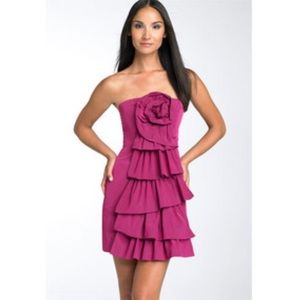 🌹🌺 BCBGmaxazria pink 'Azalea' ruffle