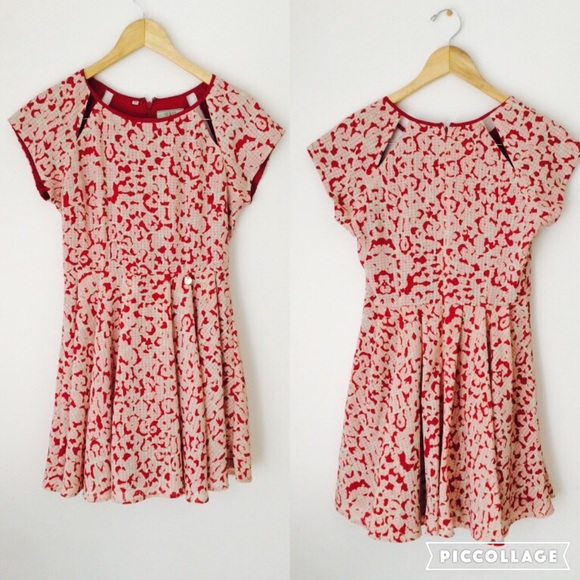 ✨HP✨🌿Fit and flare cherry sweet heart dress💕 - Picture 2 of 4