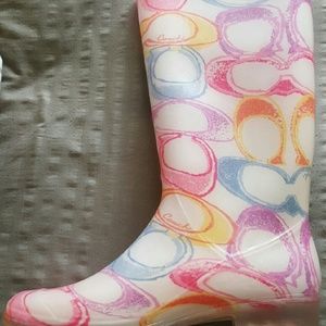 NIB Coach Poppy Rain Boots
