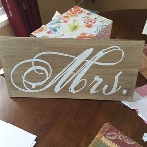 Mr. And Mrs. Wooden signs