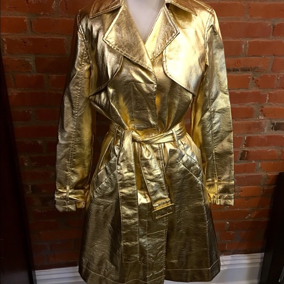 Gold trench coat