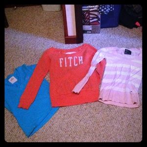 All3Name brand tops. Abercrombie,Hollister,AmericE