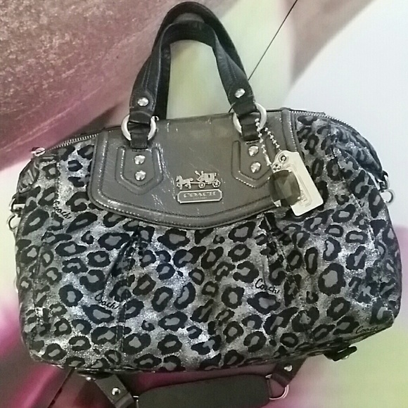 Coach Handbags - 🎁Coach Metallic Ocelot Audrey Tote🎁