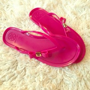 Tory Burch Michaela bow jelly flip flop