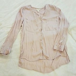 H&M Pink Polka Dot Button Down 6