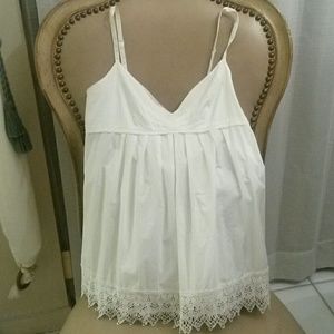 Dressy white Lace tank top