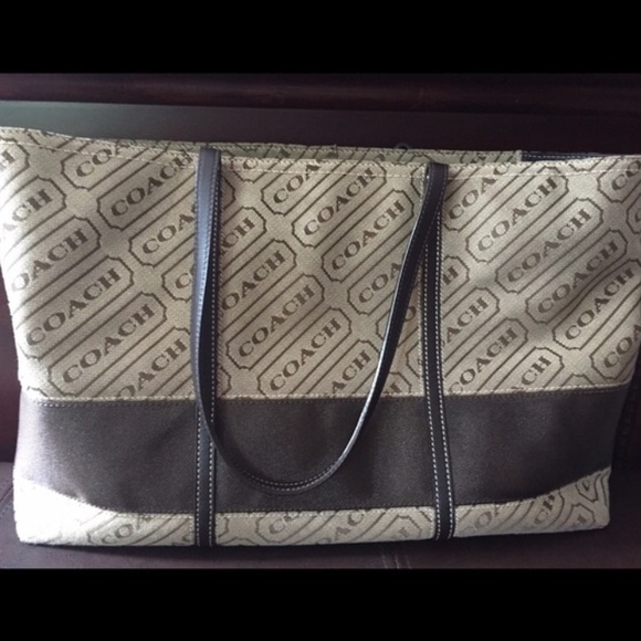 Authentic Brown Coach Tote