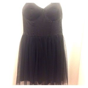 Carrie Bradshaw style black tulle dress