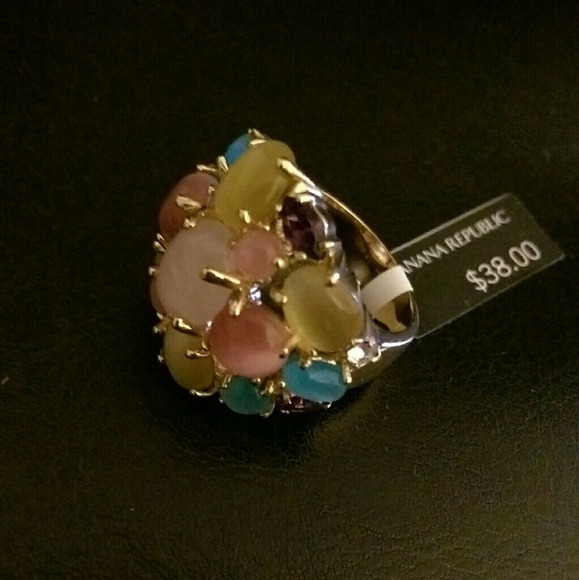 Brand New! Banana Republic Multicolor Stone Ring