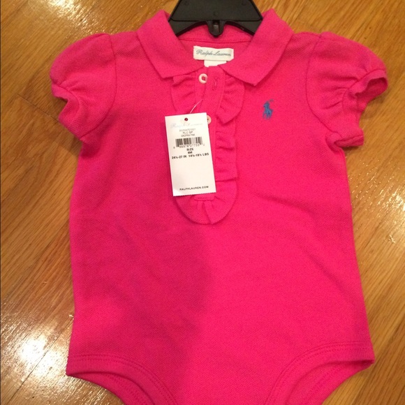 Ralph Lauren Other - Ralph Lauren Pink Romper Onesie Bodysuit BNWT 6M