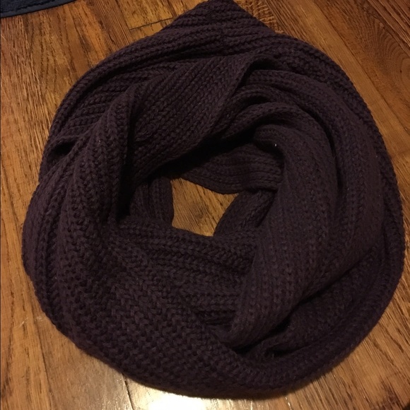Deep eggplant infinity scarf