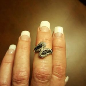 PRICE REDUCED!! Black and white diamond ring