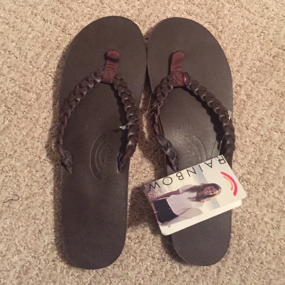 PRICE REDUCED!!! Rainbow flip flops