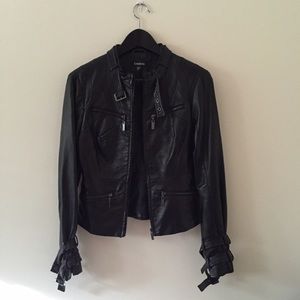 Bebe Faux leather motorcycle jacket