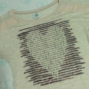 Beige top heart design!