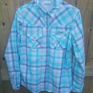 Columbia "Beadhead" Long Sleeve Plaid Shirt NWOT