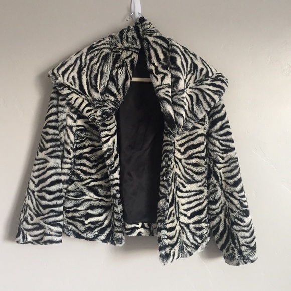 Alice + Olivia fabulous zebra coat.