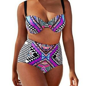 *Final Markdown -tribal unique size 16 swimsuit