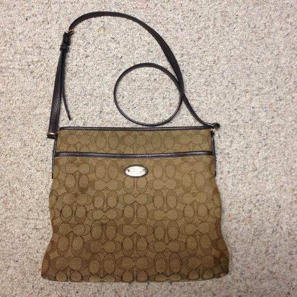 Brown, Coach Cross Body Bag