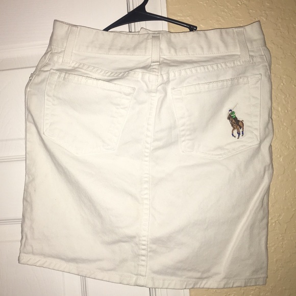 Classy White Jean Ralph Lauren skirt