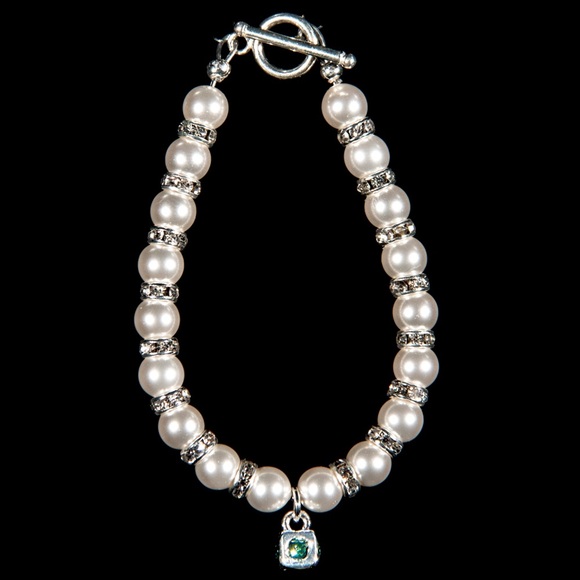 Baby/Toddler Bracelet Swarovski Crystals & Pearls
