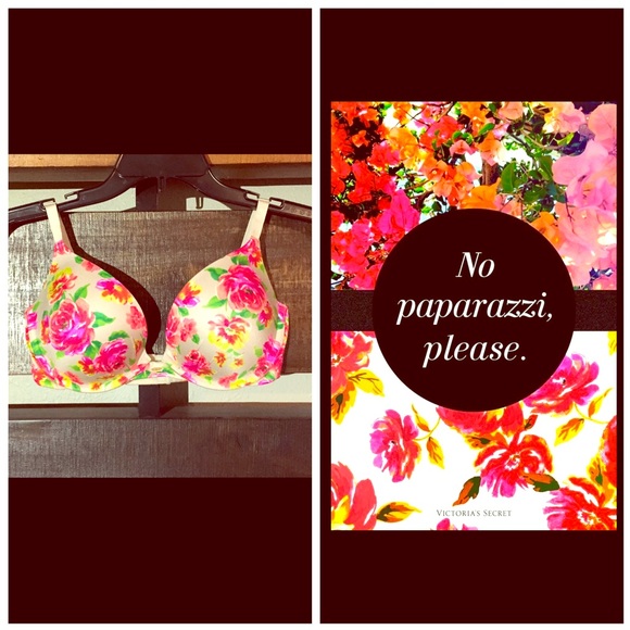 Victoria's Secret beautiful floral push-up bra!!😍