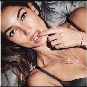 VS gold plated necklace and bracelet