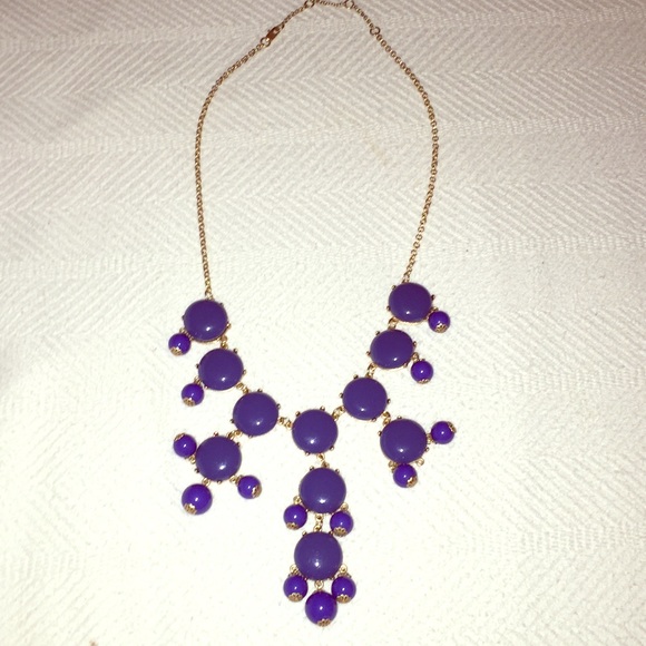 J. Crew blue bubble necklace