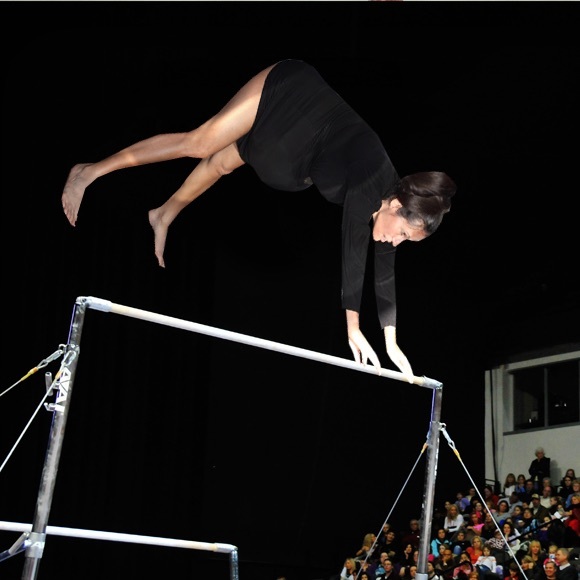 "Gold Medal Baby" Peplum Maternity Top - Picture 3 of 4